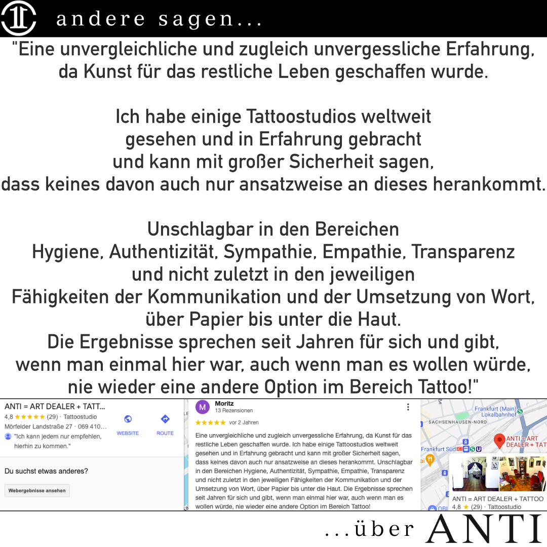 ANTI = ART DEALER + TATTOO