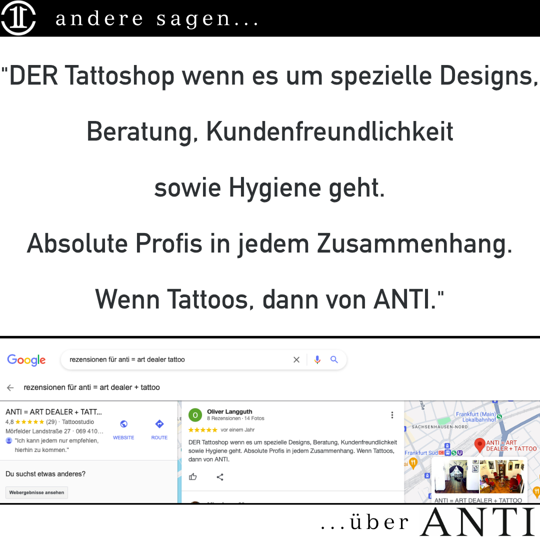 ANTI = ART DEALER + TATTOO