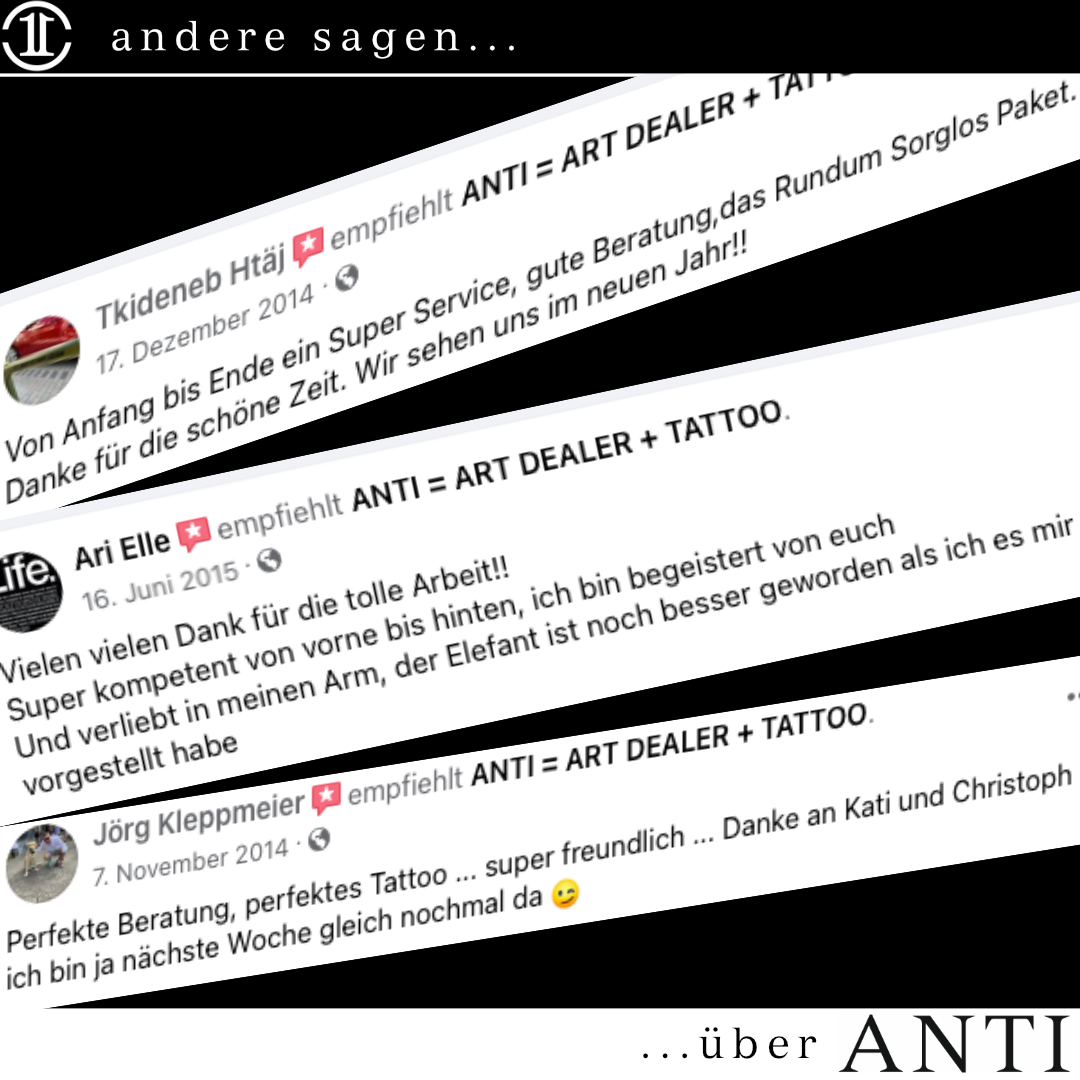 ANTI = ART DEALER + TATTOO